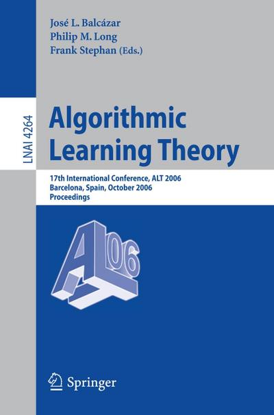 Algorithmic Learning Theory