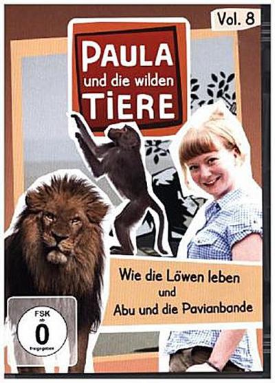 Paula und die wilden Tiere - Wie Löwe leben / Abu und die Pavianbande, 1 DVD