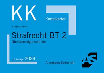 Karteikarten Strafrecht BT 2