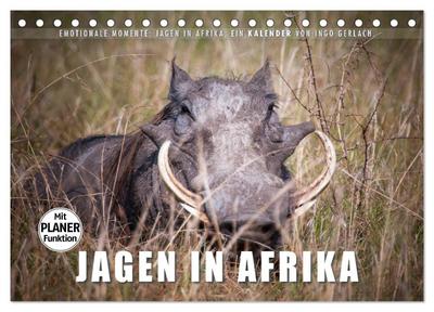 Emotionale Momente: Jagen in Afrika. (Tischkalender 2024 DIN A5 quer), CALVENDO Monatskalender