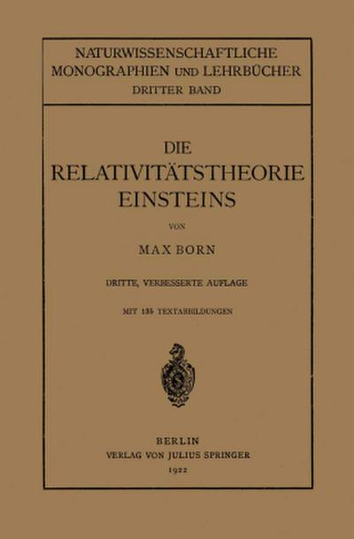Die Relativitätstheorie Einsteins und Ihre Physikalischen Grundlagen