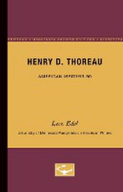 Henry D. Thoreau - American Writers 90