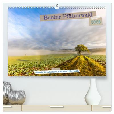 Bunter Pfälzerwald (hochwertiger Premium Wandkalender 2025 DIN A2 quer), Kunstdruck in Hochglanz