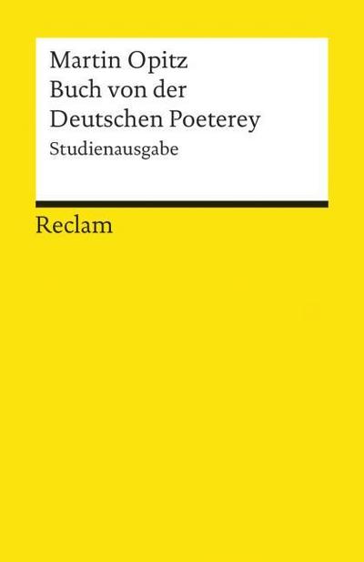 Buch von der deutschen Poeterey