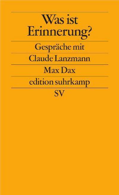 Was ist Erinnerung?