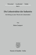Die Lohnstruktur der Industrie.
