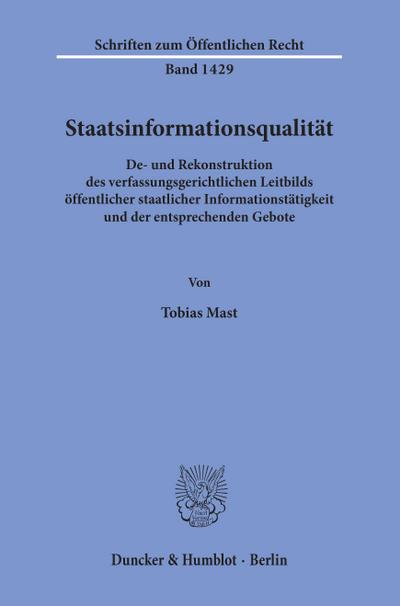 Staatsinformationsqualität.