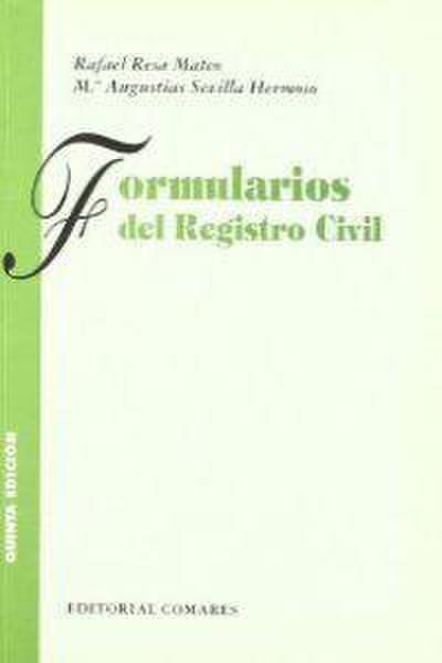 Formularios del Registro Civil