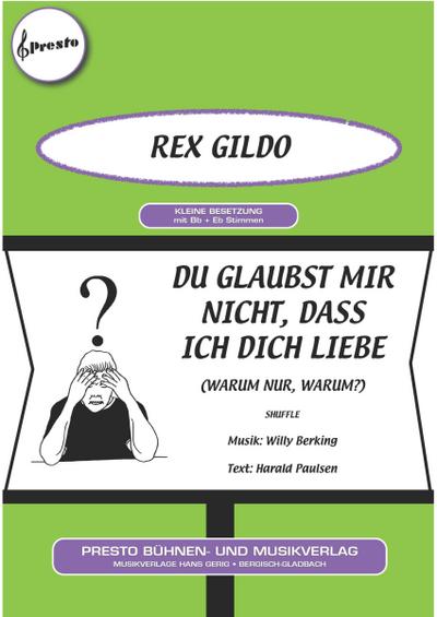 Du glaubst mir nicht, dass ich dich liebe