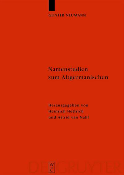 Namenstudien zum Altgermanischen