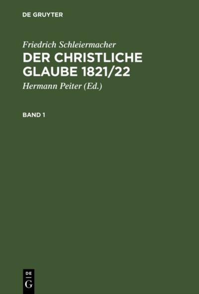 Der christliche Glaube 1821/22