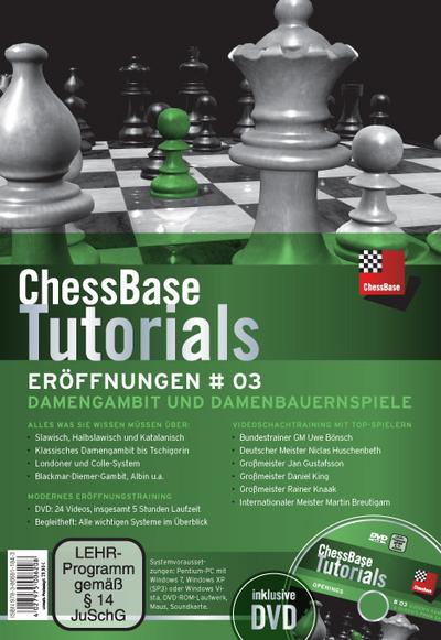 ChessBase Tutorials: Eröffnungen, DVD-ROMs Damengambit und Damenbauernspiele, DVD-ROM