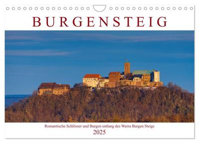 Werra Burgen Steig (Wandkalender 2025 DIN A4 quer), CALVENDO Monatskalender