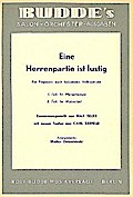 Eine Herrenpartie ist lustig:für Salonorchester