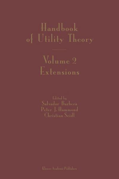 Handbook of Utility Theory