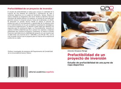Prefactibilidad de un proyecto de inversión