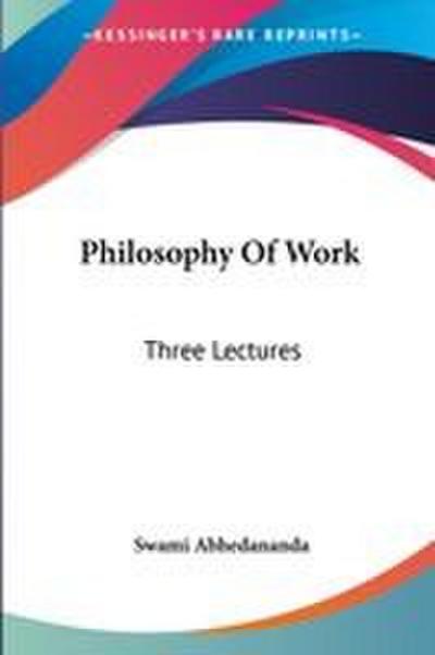 Philosophy Of Work