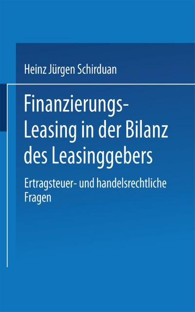 Finanzierungs-Leasing in der Bilanz des Leasinggebers