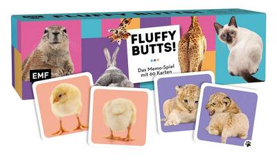 Memo-Spiel: Fluffy Butts – Finde den passenden Po zum Kopf!