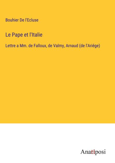 Le Pape et l’Italie