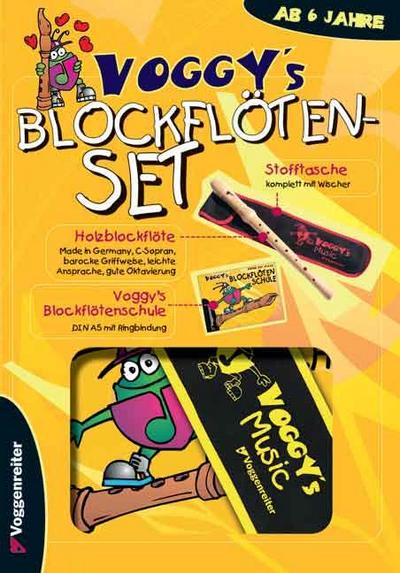 Voggy’s Blockflöten-Set (m. Holzblockflöte, barocke Griffweise)