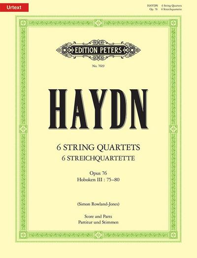 Haydn, J: 6 String Quartets Op. 76 (New Edition)
