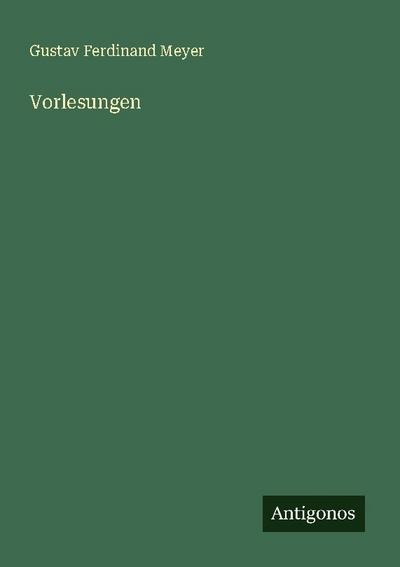 Vorlesungen