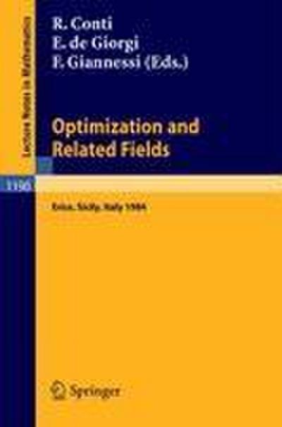 Optimization and Related Fields