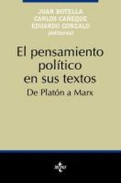 El pensamiento político en sus textos : de Platón a Marx