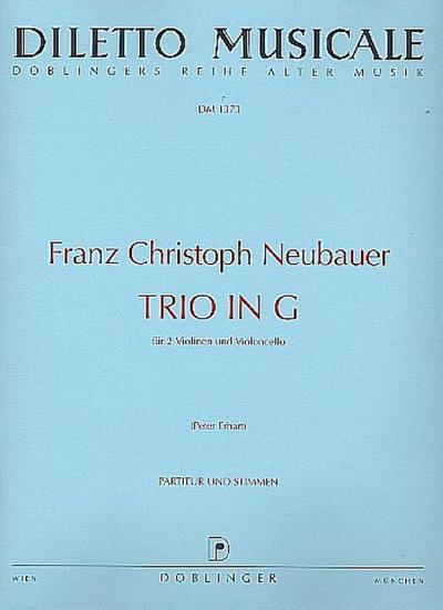 Trio G-Dur für 2 Violinen und VioloncelloPartitur und Stimmen