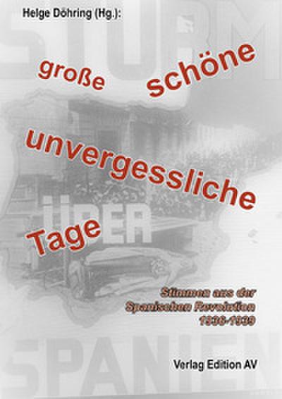 "große, schöne, unvergessliche Tage"
