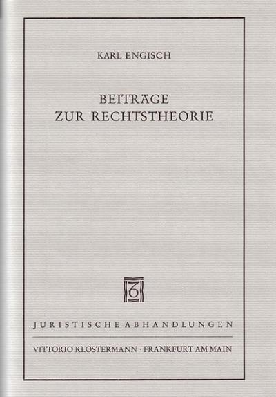 Beiträge zur Rechtstheorie