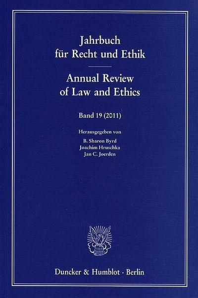 Jahrbuch für Recht und Ethik - Annual Review of Law and Ethics.