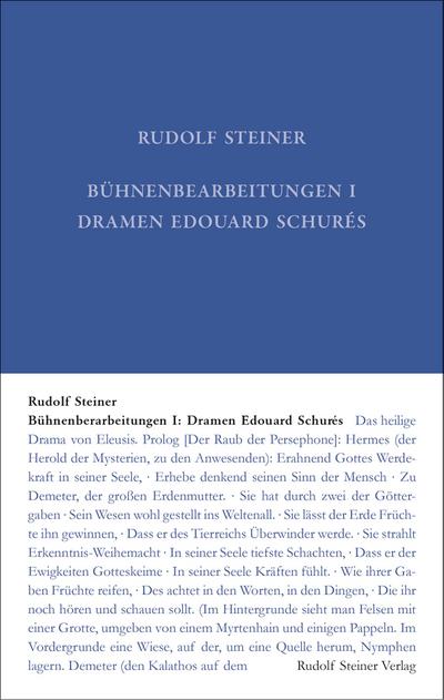 Bühnenbearbeitungen I