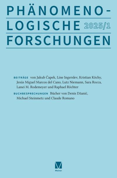 Phänomenologische Forschungen 2025-1