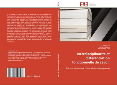 Interdisciplinarité et  différenciation fonctionnelle du savoir