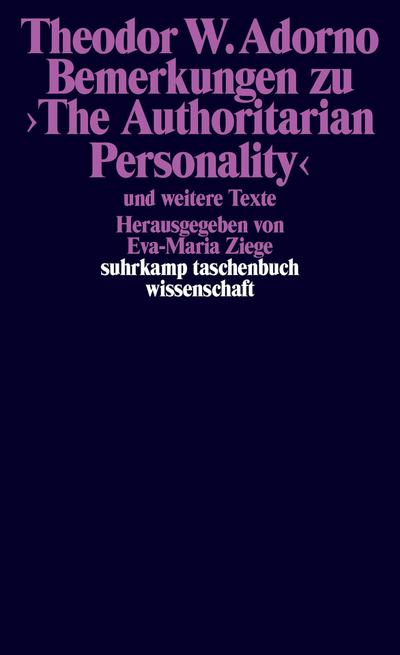 Bemerkungen zu ›The Authoritarian Personality‹