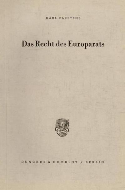 Das Recht des Europarats.