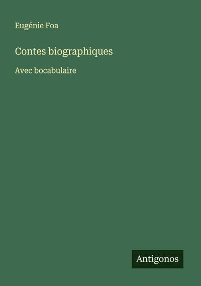 Contes biographiques