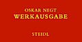 Oskar Negt - Werkausgabe