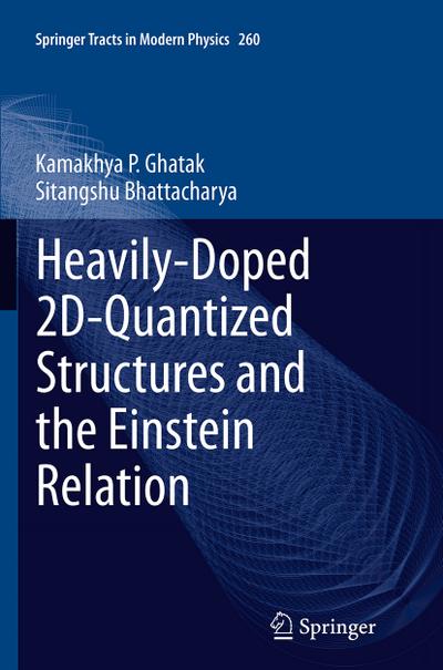 Heavily-Doped 2D-Quantized Structures and the Einstein Relation