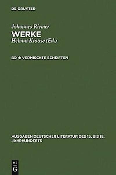 Vermischte Schriften