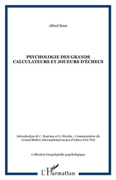 Psychologie des grands calculateurs et j