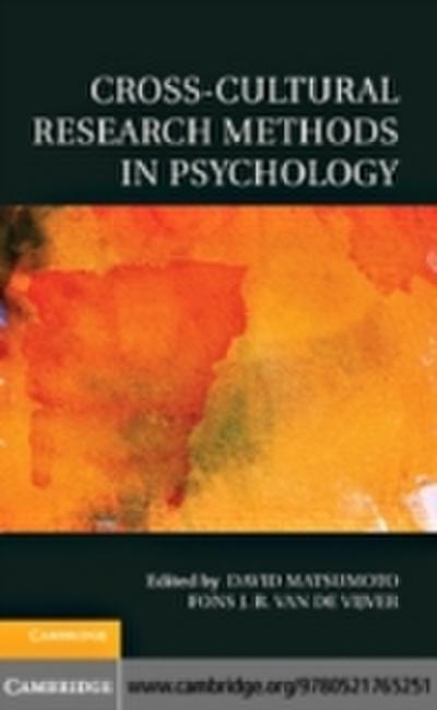 Cross-Cultural Research Methods in Psychology
