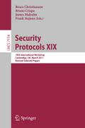 Security Protocols XIX