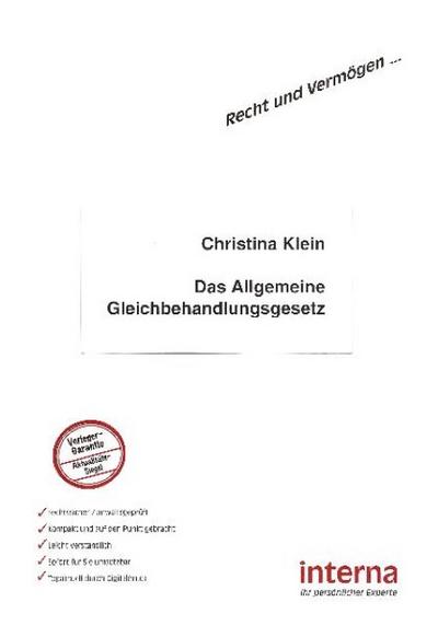 Das Allgemeine Gleichbehandlungsgesetz