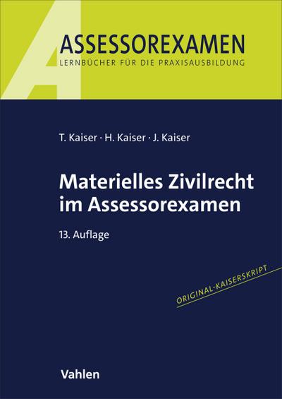 Materielles Zivilrecht im Assessorexamen
