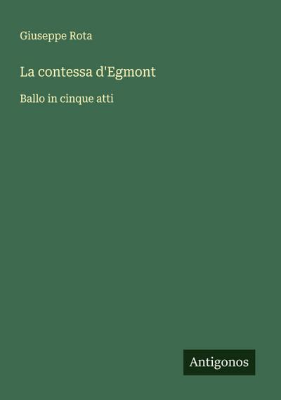 La contessa d’Egmont
