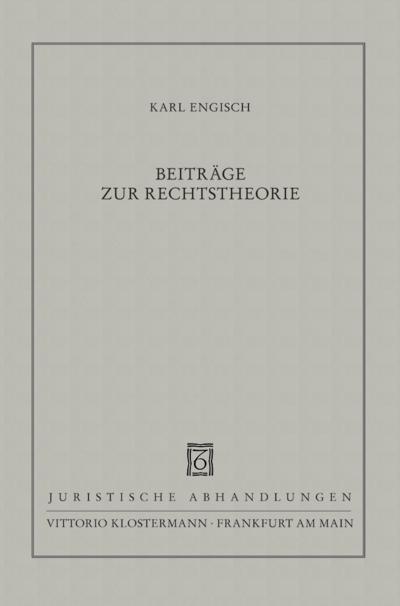 Beiträge zur Rechtstheorie