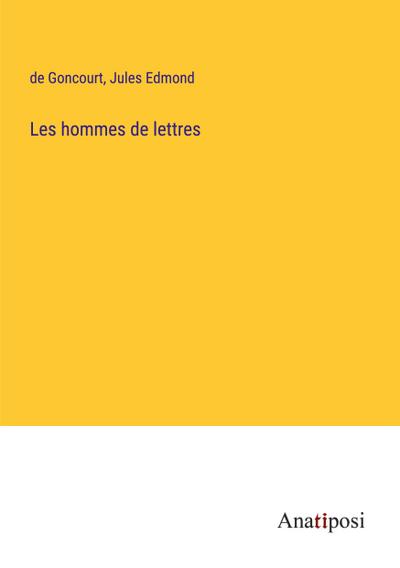 Les hommes de lettres